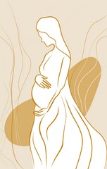 Wall Mural - Pregnant woman