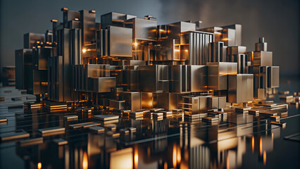abstract background with cubes