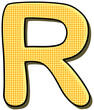© May Chamai - Pop Art Font Letter R
