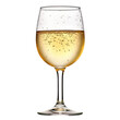 © The PNG of Food - A glass of white wine with condensation on the outside, isolated on a transparent background.