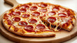© lnsu - Perfectly Baked Pepperoni Pizza A Slice of Heaven Awaits