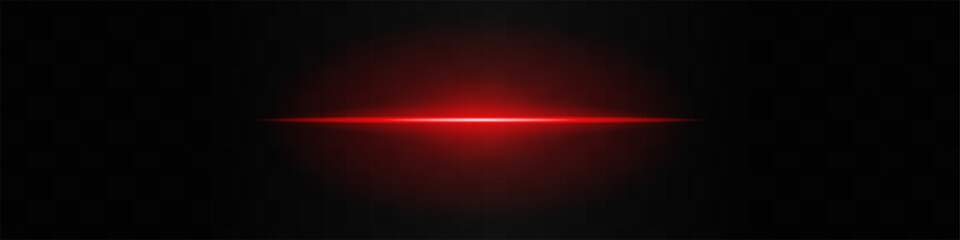 red light beam. a sharp horizontal purple beam with a bright center, fading into darkness on both si