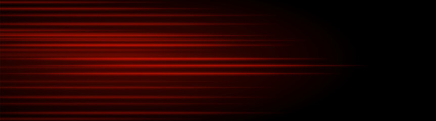 Wall Mural - abstract red laser beam. lighting effect. directional spotlight. light streaks fading into darkness 