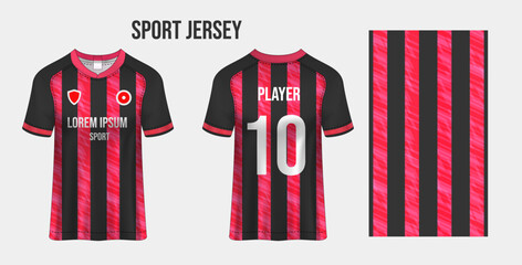 Poster - Sport jersey design fabric textile for sublimation.