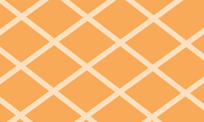 Checkered rhombic background and pattern. Linear seamless repeating vector design. Waffle texture and surface. Vector illustration isolated on white  background.  EPS 10