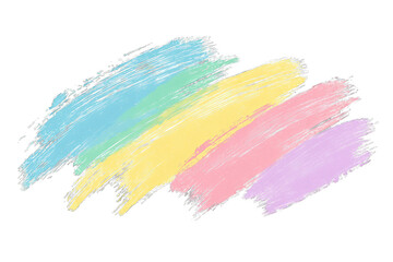 Wall Mural - A vibrant background featuring colorful pastel strokes in shades of blue, yellow, pink, and purple, perfect for creative projects.