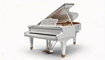 white grand piano