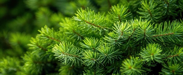 The Green Spruce Foliage