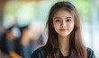 © Raool - Portrait university student woman and portrait at campus for education University student concept, Generative AI