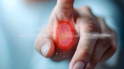Aufkleber - Cracked and malfunctioning biometric scanner failing to verify a fingerprint highlighting the challenges and vulnerabilities of digital security technology