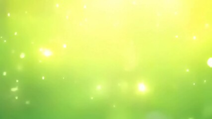 Wall Mural - soft green and yellow bokeh lights on gradient background. abstract blurred background design with c