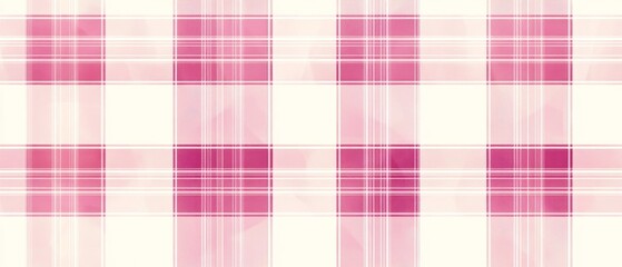 Seamless Pink and Black Tartan Plaid Pattern