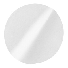 Poster - Round png sticker, white tape on transparent background