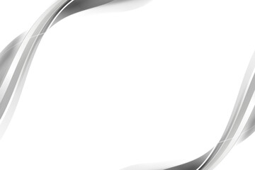 Wall Mural - gray curve frame template design element