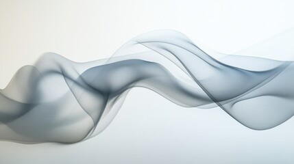 Layers of smoke billowing and dispersing on a white background, showcasing movement and form in a subtle, yet eye-catching way for creative projects.