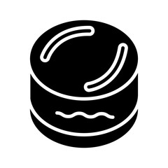 Sticker - Cheesecake glyph icon