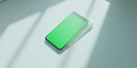 green power switch white background