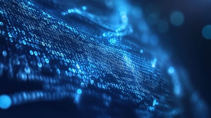 Digital transformation concept. System engineering. Binary code