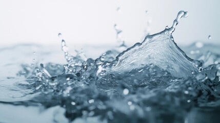 Wall Mural - Water Splash Macro Photography