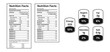 © Cezar_911 - Nutrition Facts label design. Information for food. Calories, fats, serving, dietary, protein. Vector set