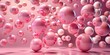 © Spot Decor - Pink Spheres Floating in Air - 3D Rendered Abstract Background, pink spheres, abstract, background, 3d rendering