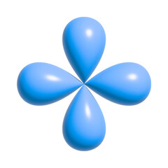 Wall Mural - 3d vector plastic shape in 90s style.abstract cute icon or symbol in y2k aesthetic.plastic button de