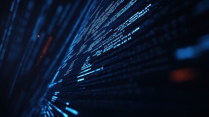 Abstract Blue Code Flow