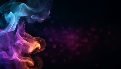 background art with smoke and empty space for text