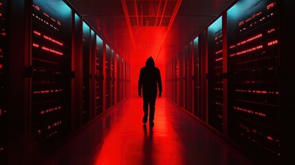 Hacker in a Server Room