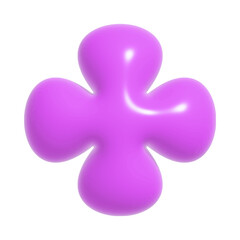 Wall Mural - 3d vector plastic shape in 90s style.abstract cute icon or symbol in y2k aesthetic.plastic button de