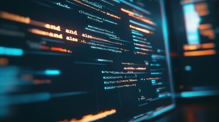 Code on a Computer Screen