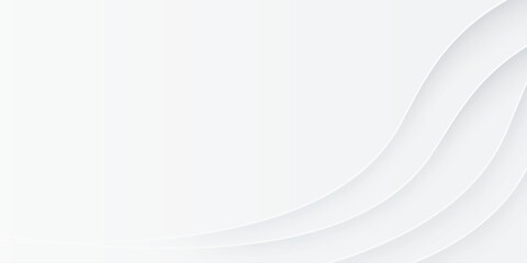 Aufkleber - abstract white background with gradient color and artistic wave dynamic line decoration. vector wavy abstract minimal line