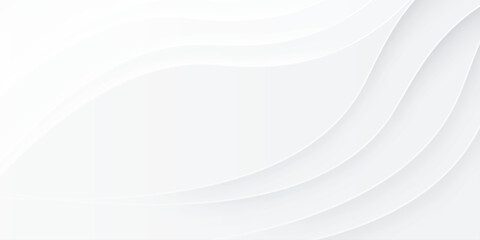 Aufkleber - abstract white background with gradient color and artistic wave dynamic line decoration. vector wavy abstract minimal line