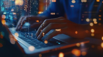 Coding at Night with Digital Rain