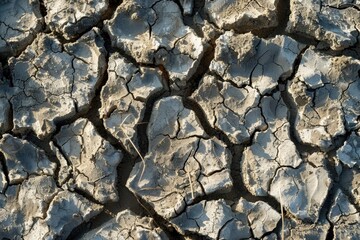 dry cracked soil symbolizes drought and climate challenges.