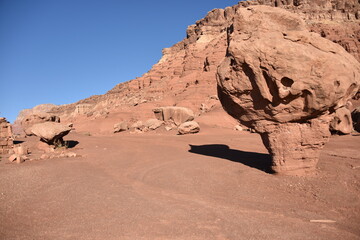 marble canyon, az. u.s.a. 8/17/2020. in the mid-1920s, blanche russell built from local stone a vint