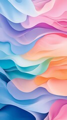 Sticker - Abstract background design featuring a flowing, wave-like pattern in a vibrant and colorful style, creating a sense of movement and energy