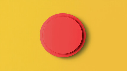 Wall Mural - empty badge design, versatile text placeholder, minimalistic flat illustration, suitable for various