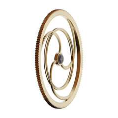 Wall Mural - cog wheel on white background