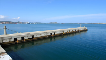 old concrete berth for boats