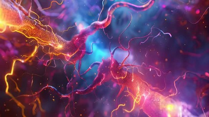 Wall Mural - The Synaptic Symphony: A colorful array of brain scans, displayed on a futuristic screen