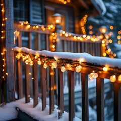 Poster - christmas lights in the night