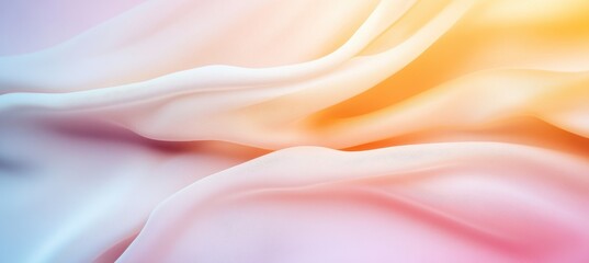 Wall Mural - abstract colorful flowing fabric background with soft pastel hues
