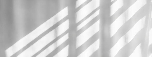 Wall Mural - minimalistic abstract pattern of light and shadow on white surface