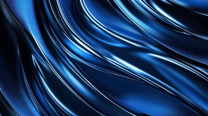 Wall Mural - abstract blue and black wavy background.