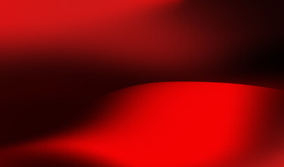 Abstract red and black wave pattern showcasing smooth gradients and dynamic shapes in a bold artistic composition. Vibrant display of swirling red and black hues creates a striking abstract background