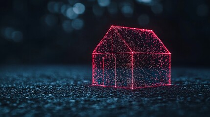 Aufkleber - A smart home Internet of Things symbol hologram is displayed on the CPU