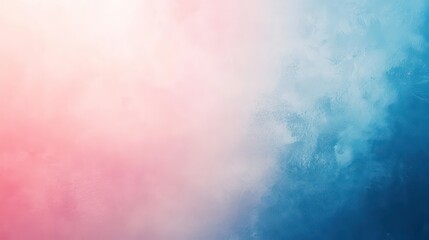 Wall Mural - abstract background with soft pink and blue colors with white clouds.