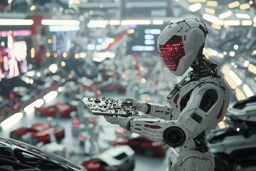 Poster - Automation of robot arms for assembly lines making high-tech electric vehicles using AI computer vision.
