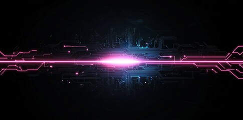 Poster - A background of abstract digital technology, stock, generative, and AI